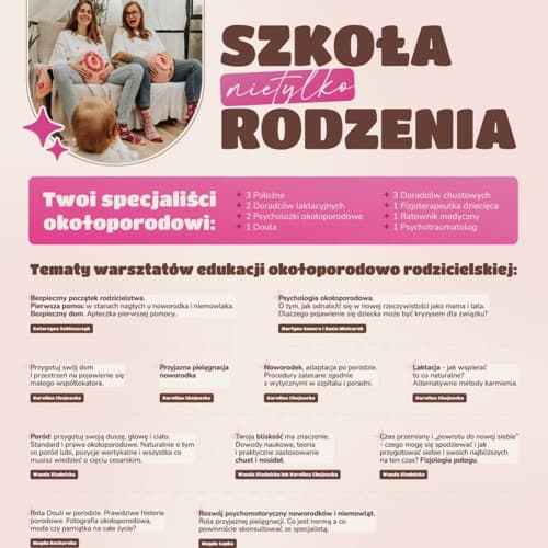 Szkoła Rodzenia Szkoła NIETYLKO rodzenia 